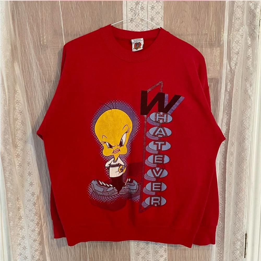 Red Looney Tunes Sweater